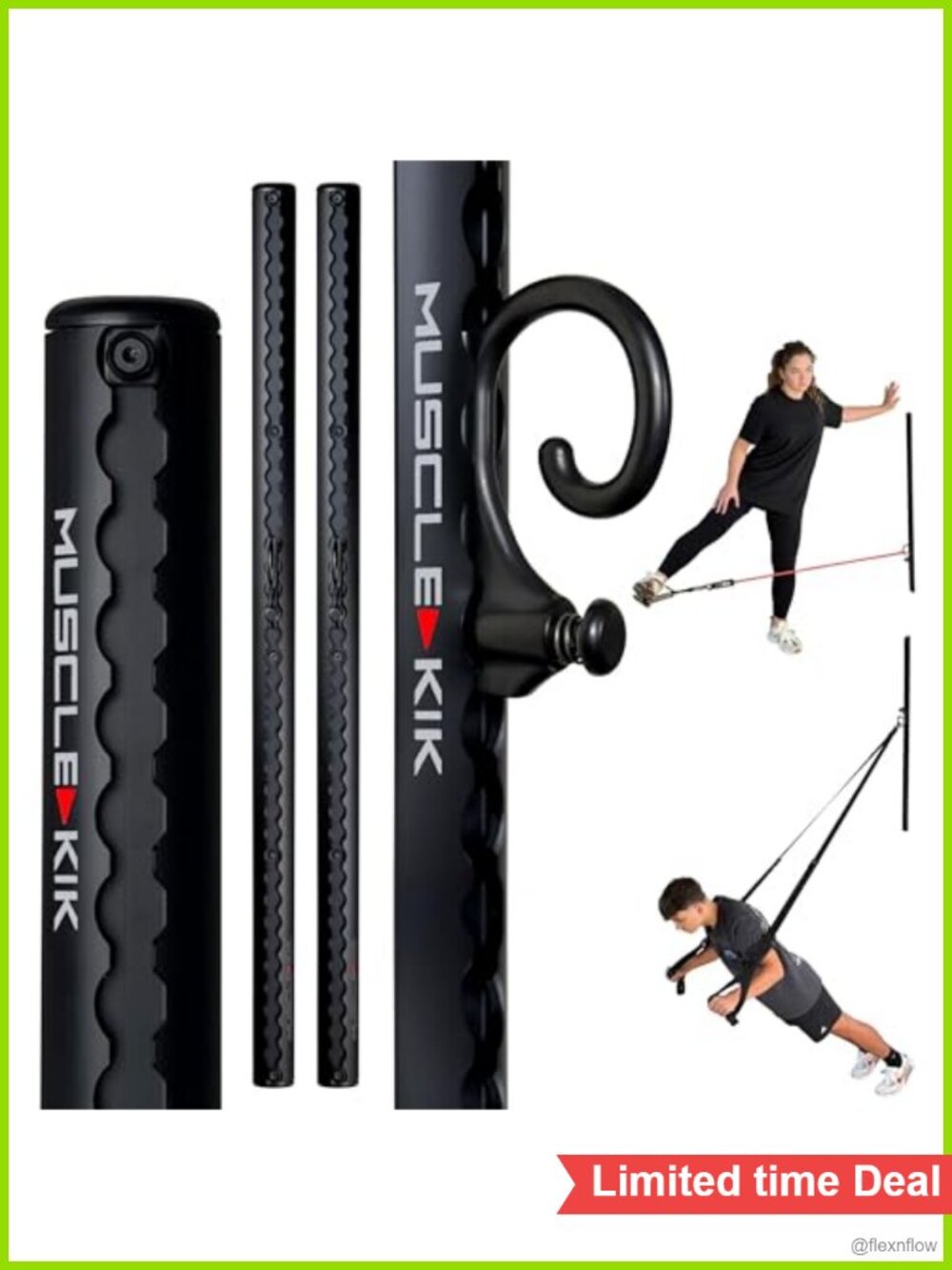 Wall-Mounted Anchor Fitness System, Adjustable Multi-Functional Home Gym,